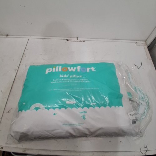 PILLOWFORT KIDS' HYPOALLERGENIC MACHINE WASHABLE BED PILLOW - 24" X 18" X 5" - WHITE image 2