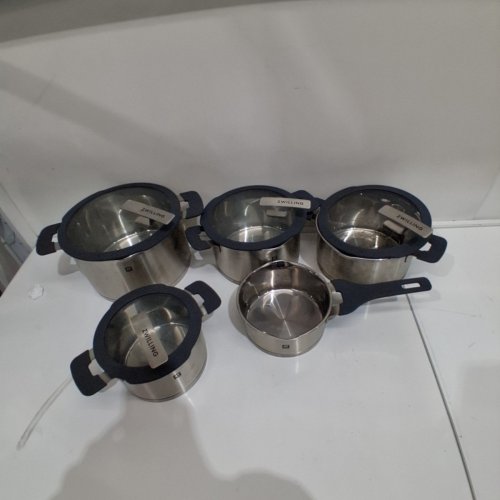 5PC ZWILLING SIMPLIFY STAINLESS STEEL POT COOKWARE SET - SILVER (MODEL: 66870-005) image 3