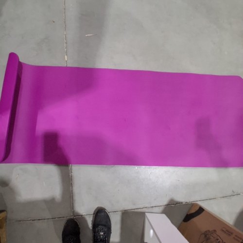 AMAZONBASICS EXTRA THICK EXERCISE MAT WITH CARRYING STRAP/YOGA MAT 74" X 24" X 0.5" - PURPLE image 2