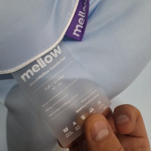 MELLOW MARSHMELLOW COMFORTER BLANKET - FULL/QUEEN - BABY BLUE image 3