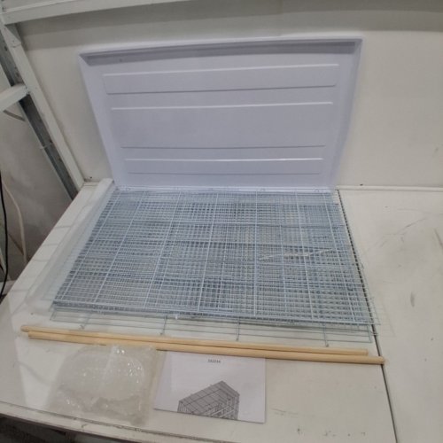 YAHEETECH STACKABLE FLIGHT BIRD CAGES WITH FOOD AND WATER BOWLS AND WOODEN PERCHES - FOR PARAKEETS, COCKATIELS, AND MORE , 30.5” X 18.5” X 18" - WHITE (MODEL: 592034) image 2