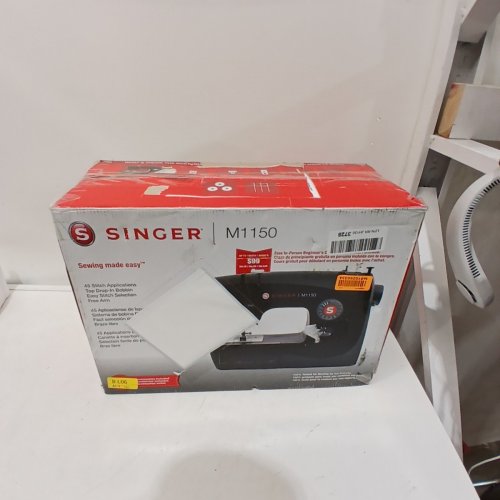 SINGER LIGHTWEIGHT & PORTABLE SEWING MACHINE WITH 45 STITCH APPLICATIONS - BLACK (MODEL: M1150) image 5