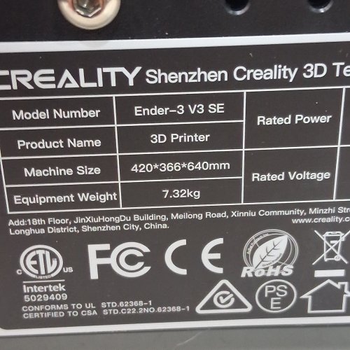 CREALITY ENDER-3 V3 SE CR TOUCH AUTO LEVELING FDM 3D PRINTER WITH SPRITE DIRECT EXTRUDER, DUAL Z-AXIS & Y-AXIS & AUTO-LOAD FILAMENT - PRINT SIZE 220X220X250MM image 8