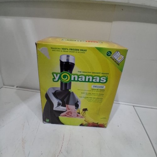 YONANAS DELUXE VEGAN NON-DAIRY FROZEN FRUIT SOFT SERVE DESSERT MAKER - 200W - BLACK (MODEL: IC0988BK22) image 5