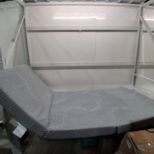 FOLDABLE MATTRESS TOPPER - SMALL TWIN / 25" X 75" X 4" - GREY image 2