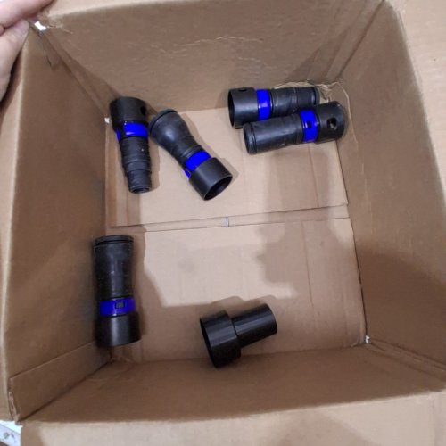 6PC CEN-TEC SYSTEMS QUICK CLICK EXPANDED MULTI-BRAND POWER TOOL ADAPTER SET AND HOSE, 16FT - SILVER (MODEL: 94709) image 3