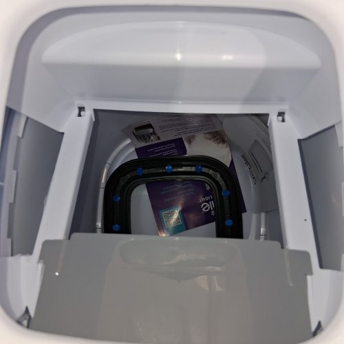 LITTER GENIE PAIL STYLE CAT LITTER WASTE DISPOSAL SYSTEM - WHITE/GREY (MODEL: 00666594210890) image 3