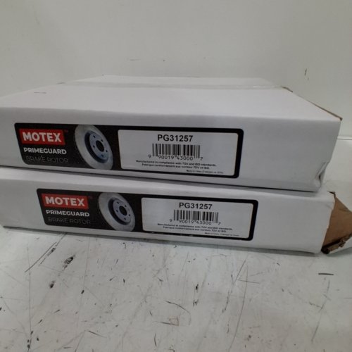REAR AUTOMOTIVE BRAKE ROTOR AND BRAKE PAD SET FOR SELECT VEHICLES - (MODELS: PG31257, BFC914) image 2