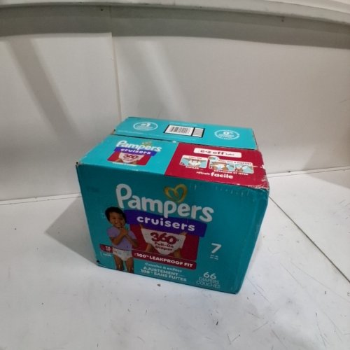66PK PAMPERS CRUISERS 360° DIAPERS - WHITE - SIZE 7 image 2