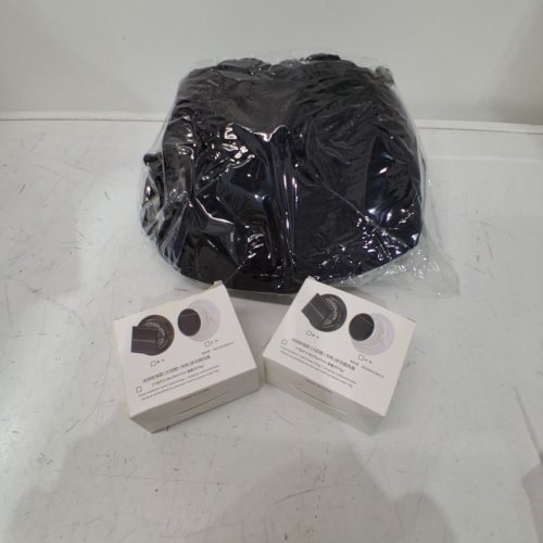 OUTDOOR WIDE BRIM SUN HAT WITH 2 SOLAR FAN - ONE SIZE - BLACK image 3