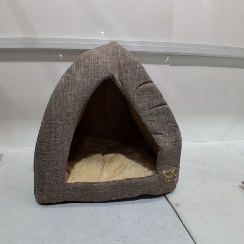 BEST PET SUPPLIES DOG HOUSE PET TENT - 19" X 19" X 19" - BROWN LINEN (MODEL: TT609) image 2