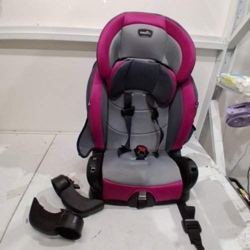EVENFLO CHASE PLUS 2-IN-1 CONVERTIBLE BOOSTER CAR SEAT - GENEVA PINK/GREY (MODEL: 30712360C) image 3