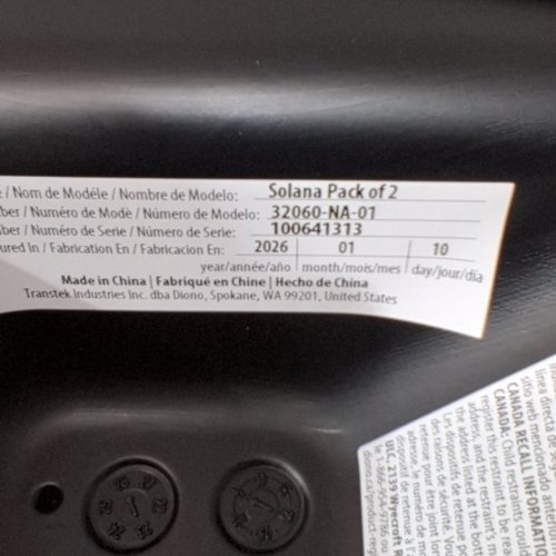 DIONO SOLANA NO LATCH BACKLESS BOOSTER CAR SEATS WITH CUPHOLDERS AND REMOVABLE WASHABLE COVERS - FOR KIDS 40-120LBS - CHARCOAL BLACK - (MODEL: 32060-NA-01) image 2