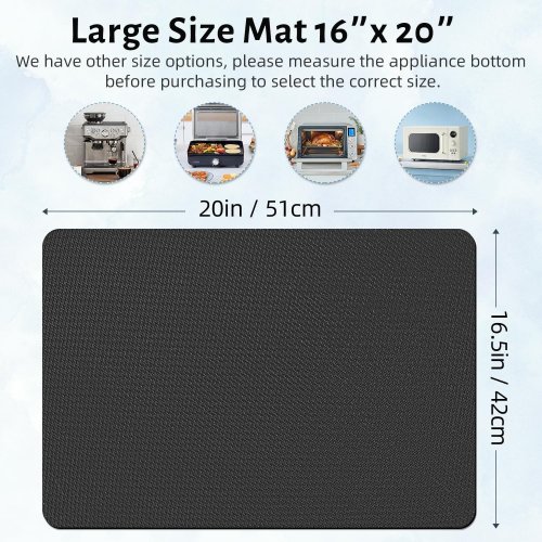 LOPNUR APPLIANCE SLIDER FOR KITCHEN APPLIANCES - 20" X 16" - LARGE - GREY image 5