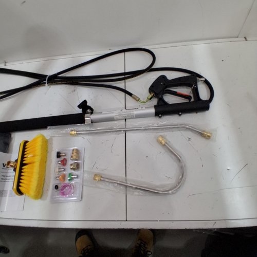 VEVOR TELESCOPING PRESSURE WASHER WAND WITH HARNESS - 18FT - 4000 PSI - SILVER/BLACK image 5