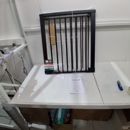 BABELIO EXTRA TALL PRESSURE MOUNTED METAL CHILD SAFETY GATE - 29"-55"X30" - BLACK - (MODEL: CB-M-101) image 2