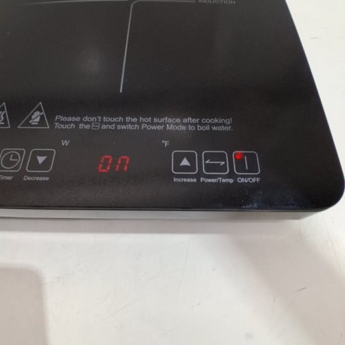 AMZCHEF 2 BURNER PORTABLE INDUCTION COOKTOP WITH 20 TEMPERATURE LEVELS AND 10 HOUR TIMER - 1800W - BLACK (MODEL: JDL-CS18D6) image 2