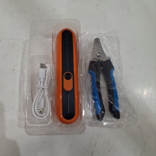2PC NAIGRINS ELECTRIC PET NAIL GRINDER & CLIPPERS - ORANGE/BLACK (MODEL: NG-P009) image 3