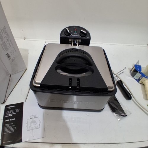 CHEFMAN DUAL COOK PRO DEEP FRYER WITH DIVIDER - 4.5QT CAPACITY - STAINLESS STEEL (MODEL‎RJ07-45-SS-D) image 3
