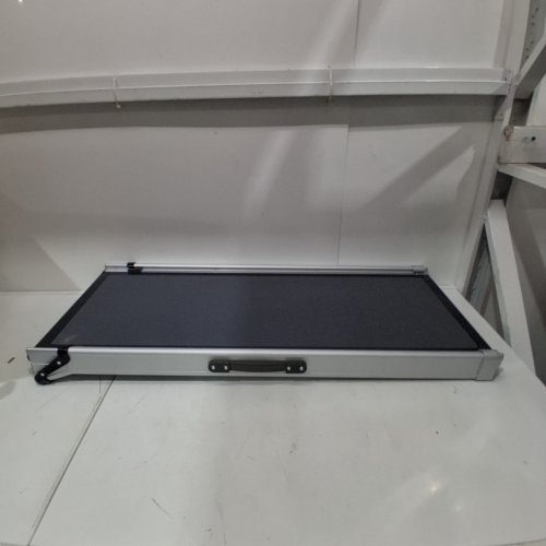 PETSAFE HAPPY RIDE COMPACT TELESCOPING EXPANDABLE DOG RAMP EXTENDS 39-72" - HOLDS UP TO 300LB - BLACK/GREY (MODEL: 62461) image 2