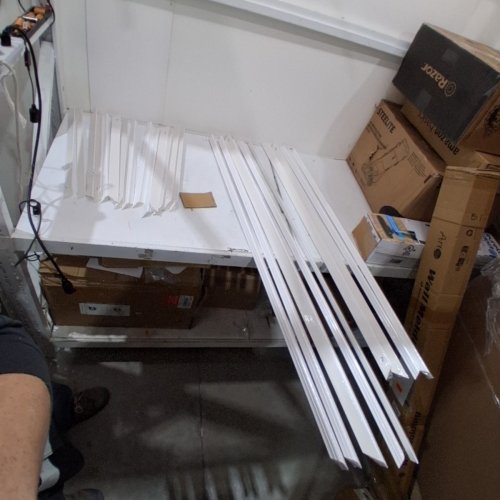 24PC WALL MOULDING TRIM WITH DIFFERENT SIZES - 22.8" (14PC)/ 56.3" (6PC)/ 48" (4PC) - WHITE image 2