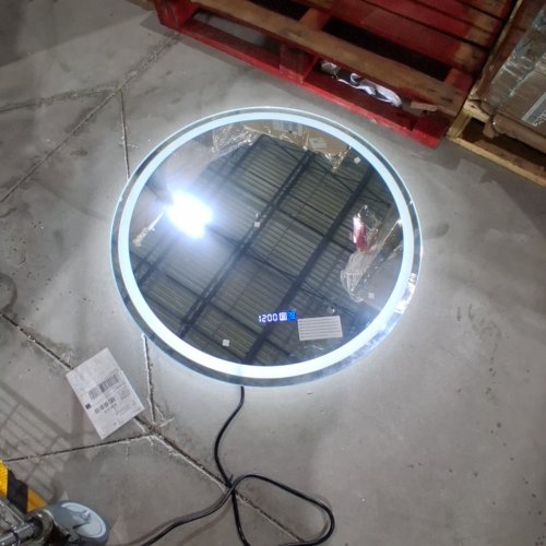 COSTWAY WALL MOUNTED ANTI FOG BATHROOM MIRROR WITH 3-COLOUR LED LIGHTS - 32" - WHITE (MODEL: BA8064CA) image 2