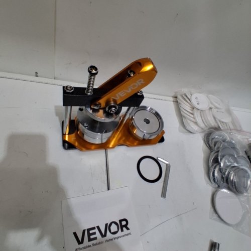 VEVOR BUTTON MAKER MACHINE - 3" - GOLD (MODEL: JS-75-GD-01) image 4