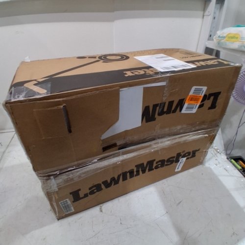 LAWNMASTER PUSH REEL LAWN MOWER - 14" - BLACK/ORANGE (MODEL: LMRM1401) image 4