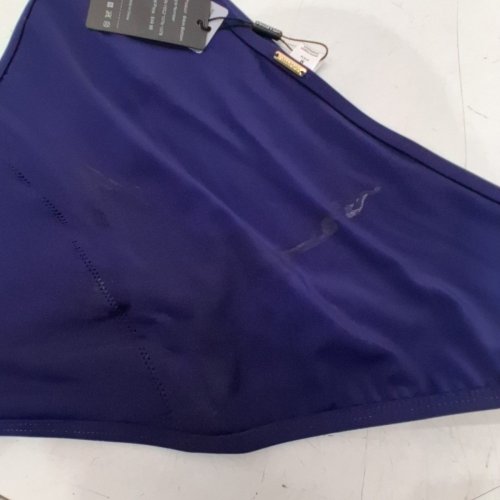 WOMEN'S RELLECIGA HIGH CUT HIGH WAISTED BIKINI BOTTOMS - MEDIUM - NAVY BLUE image 3