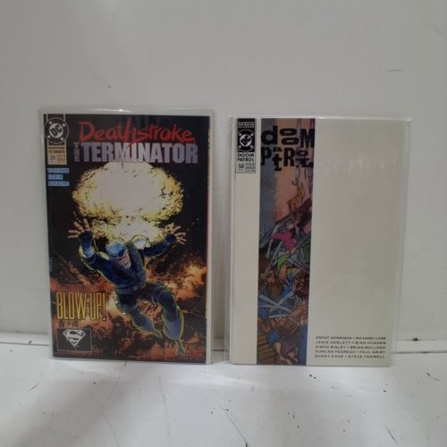 4 ASSTD DC COMIC BOOKS - DOOM PATROL #50, DEATHSTROKE THE TERMINATOR #20, AQUAMAN #1, GUY GARDNER #6 - VARIOUS AUTHORS image 4