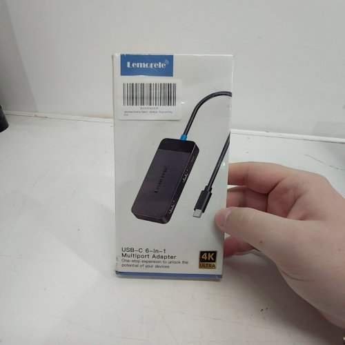 LEMORELE 6-IN-1 USB-C MULTIPORT HUB ADAPTER - BLACK (MODEL: TC122) image 2