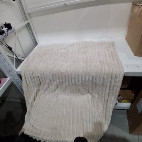 UTOPIA BEDDING FLUFFY STRIPED FLEECE BLANKET - QUEEN - LINEN/BEIGE image 3