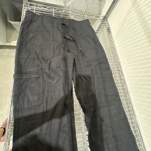 WOMEN'S BUFFALO DAVID BITTON TENCEL PULL ON PANTS WITH DRAWSTRING - SMALL - BLACK image 2