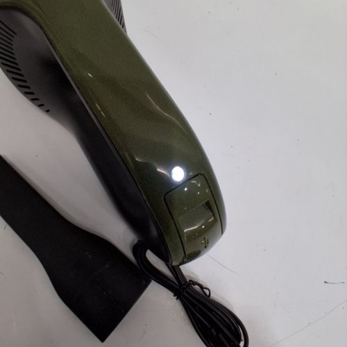 2PC SHARK CYCLONE HANDHELD VACUUM WITH 8" CREVICE TOOL, HYPERVELOCITY SUCTION - HERB GREEN/GREY (MODEL: CH700C) image 2