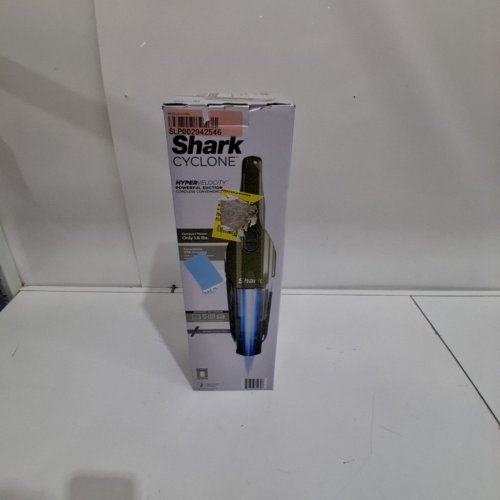 2PC SHARK CYCLONE HANDHELD VACUUM WITH 8" CREVICE TOOL, HYPERVELOCITY SUCTION - HERB GREEN/GREY (MODEL: CH700C) image 6