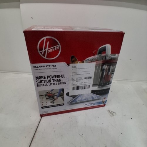 HOOVER CLEANSLATE PORTABLE CARPET & UPHOLSTERY SPOT CLEANER & STAIN REMOVER - 40OZ DUAL TANKS - RED/GREY (MODEL: FH14001VCD) image 5