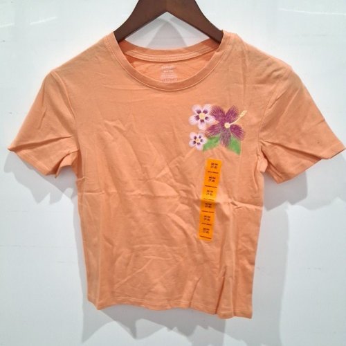 GEORGE SHORT SLEEVE FLORAL T-SHIRT - Medium (7-8) - PEACH (STYLE: GRS61023GZ) image 2