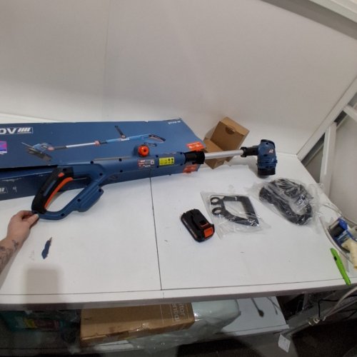 SENIX CORDLESS STRING TRIMMER / EDGER WITH BATTERY AND CHARGER- 20 V - BLUE (MODEL: GTX2-L) image 4