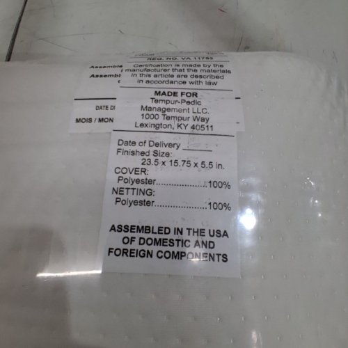 TEMPUR-PEDIC TEMPUR-SYMPHONY MEMORY FOAM BED PILLOW - STANDARD - WHITE image 3
