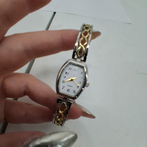 WOMENS GEORGE DAINTY ANALOG QUARTZ BRACELET WRISTWATCH - 29 MM-SILVER AND GOLD TWO TONE image 3