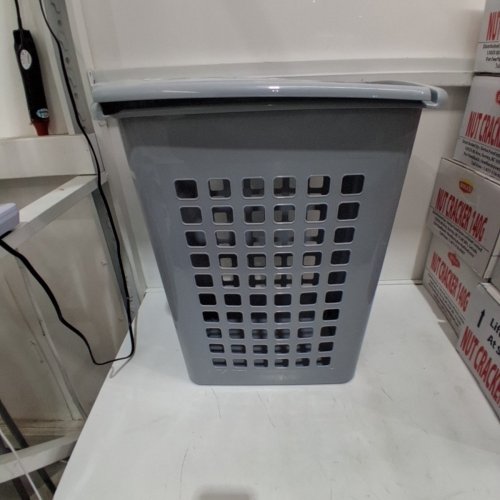 STERILITE RECTANGULAR LIFTTOP LAUNDRY HAMPER - 61L - GREY image 2