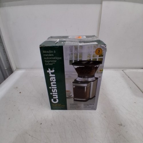 CUISINART AUTOMATIC BURR COFFEE GRINDER - 18 CUP CAPACITY - STAINLESS STEEL (MODEL: DBM-8C) image 6