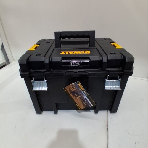 DEWALT TSTAK VI STACKABLE DEEP TOOL BOX - 17" - BLACK/YELLOW (MODEL: DWST17806) image 3