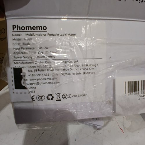 PHOMEMO LABEL PRINTER MACHINE, PORTABLE THERMAL LABEL MAKER - 3" LABELS - BLACK ROSE GOLD image 3