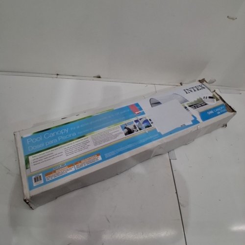 INTEX PROTECTIVE UPF 50 WATERPROOF POOL CANOPY COVER - FITS VARIOUS SIZE ABOVE GROUND POOLS - GREY - (MODEL: 28054E) image 3