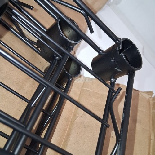 FUTASSI CLOTHES RACK WITH WHEELS, DOUBLE RODS AND HOOKS - 35.5" X 16" X 80.5" - BLACK (MODEL: UHK0181BCB) image 3