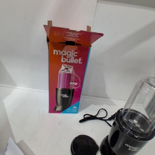 MAGIC BULLET BLENDER WITH TO GO CUP AND LID - SINGLE SERVE - BLACK (MODEL: MB-BX591-02) image 4