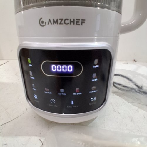AMZCHEF 10-IN-1 NUT MILK MAKER BLENDER - 32OZ - WHITE (MODEL: HB-B1028F) image 2