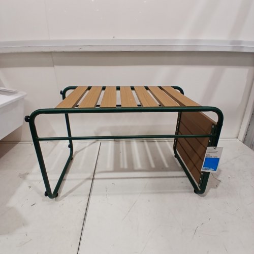 ROOM ESSENTIALS RECTANGULAR CASUAL ACCENT PATIO END TABLE - 15" X 24" - GREEN / BROWN image 2