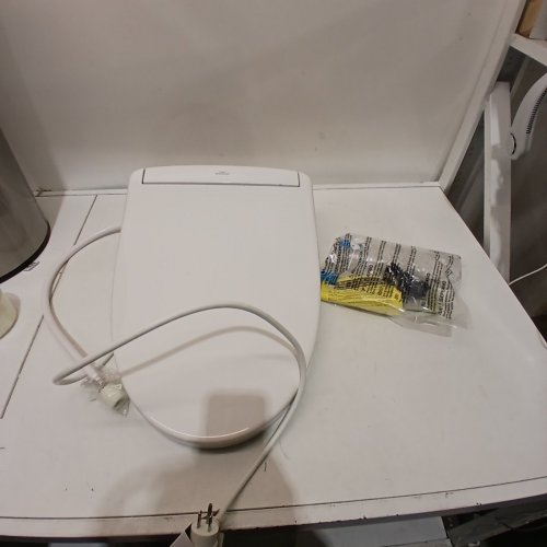 TOTOWASHLET S5 ELECTRONIC HEATED TOILET SEAT BIDET WITH CONTROLLER AND INSTANTANEOUS WATER HEATER - 21" X 15" - ELONGATED - WHITE (MODEL: SW3446#01) image 2
